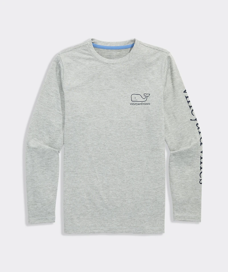 Boys' Long-Sleeve Whale Harbor Sun Performance Tee