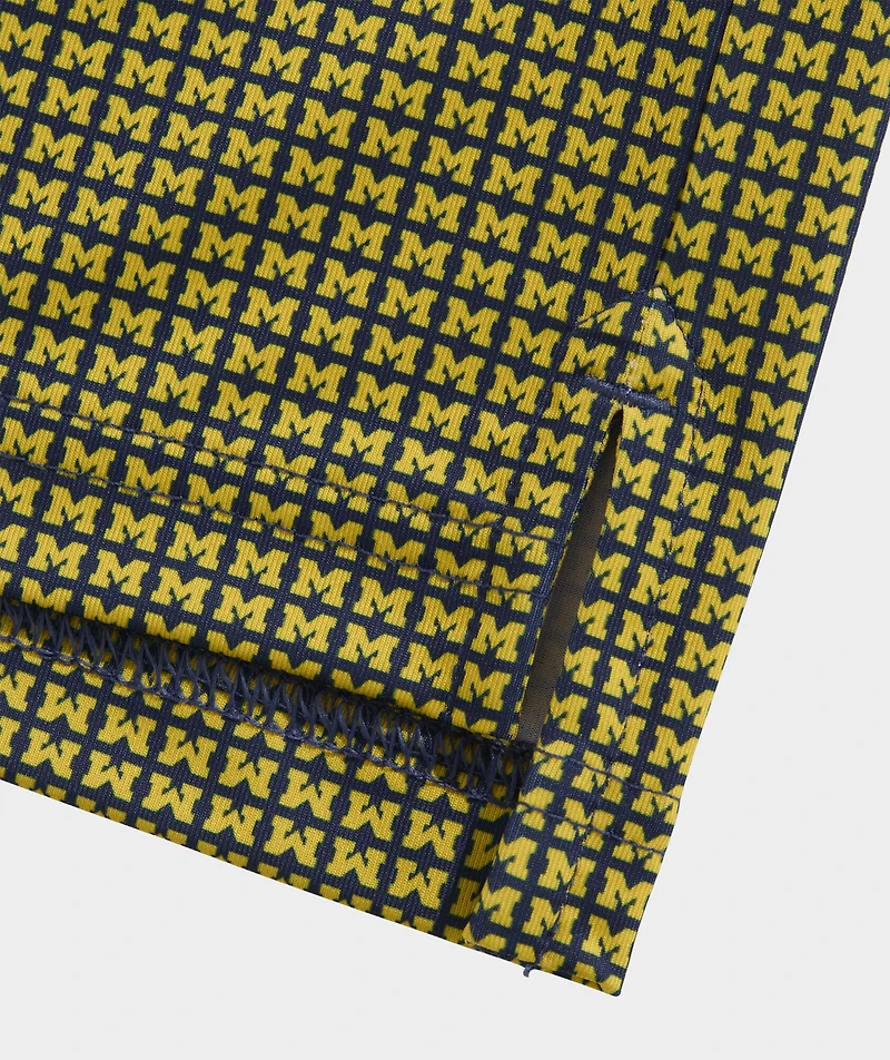 University of Michigan Men's Printed Sankaty Polo