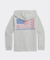 Boys' USA Lacrosse Flag Long-Sleeve Hoodie Tee