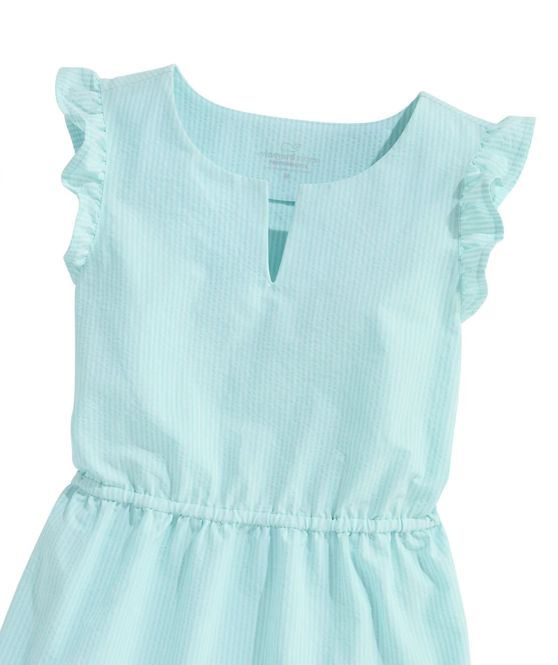 OUTLET Girls' Flutter Sleeve Harbor Flounce Dress