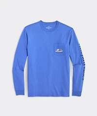 Racing Down The Slopes Long-Sleeve Pocket Tee