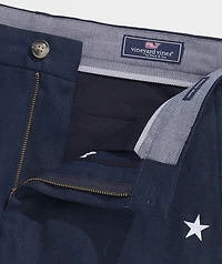 9 Inch Embroidered Linen Breaker Shorts