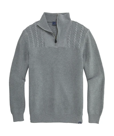 OUTLET Fisherman Cable Knit Quarter-Zip Sweater