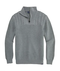 OUTLET Fisherman Cable Knit Quarter-Zip Sweater