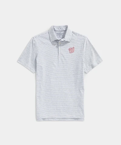 Washington Nationals Winstead Stripe Sankaty Polo