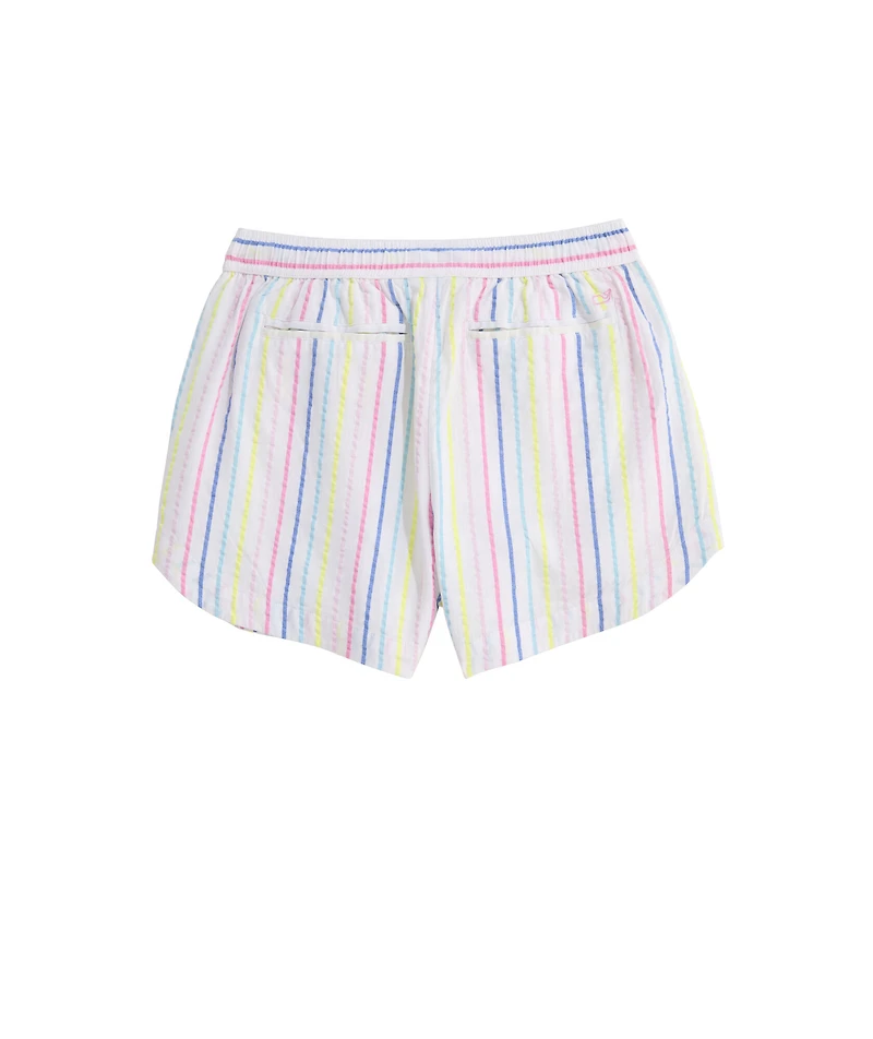 OUTLET Women's Seersucker Stripe Pull-On Shorts