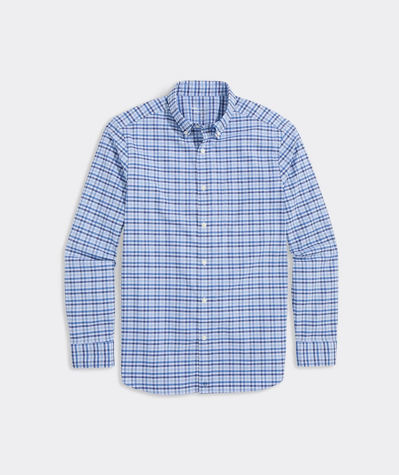 Road Town Tattersall Performance Cotton Shirt