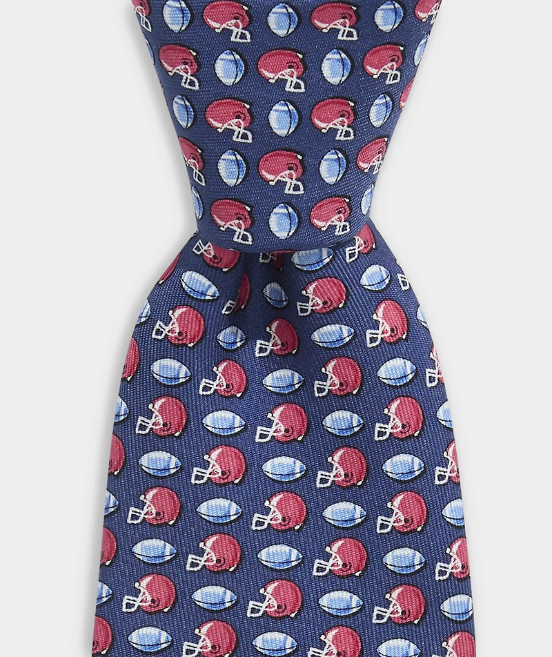 Boys' Tossed Football & Helmet Silk Tie