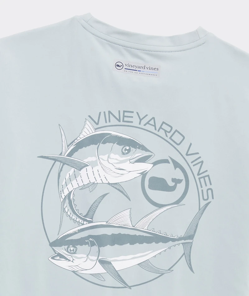Tuna Circle Short-Sleeve Harbor Performance Tee