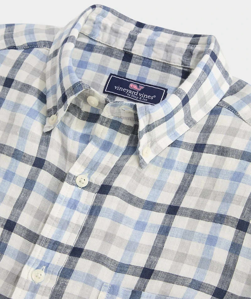 Windward Tattersall Linen Shirt