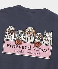 Ghost Pups Logo Box Long-Sleeve Pocket Tee