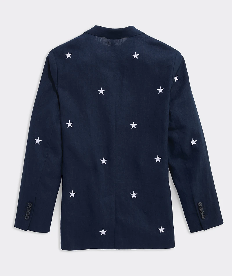 Stars & Stripes Linen Blazer