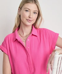 Margo Double Gauze Shirtdress