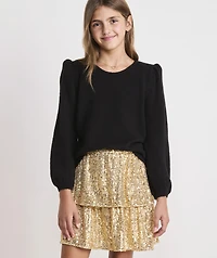 Girls' Bow-Back Sweater