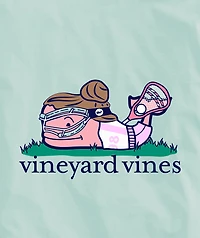 OUTLET Girls' Lacrosse Whale Long-Sleeve Pocket Tee