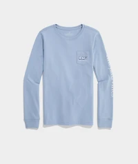 Hanukkah Whale Long-Sleeve Pocket Tee