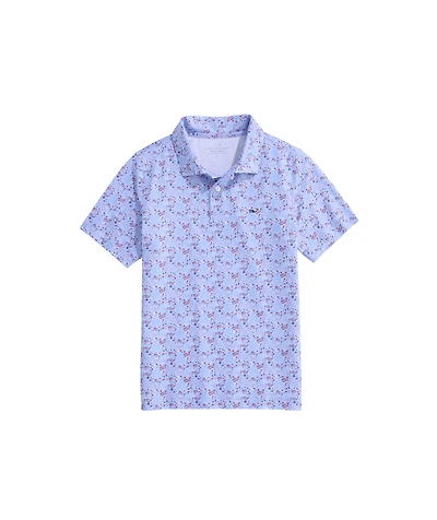 OUTLET Boys' Printed Performance Polo