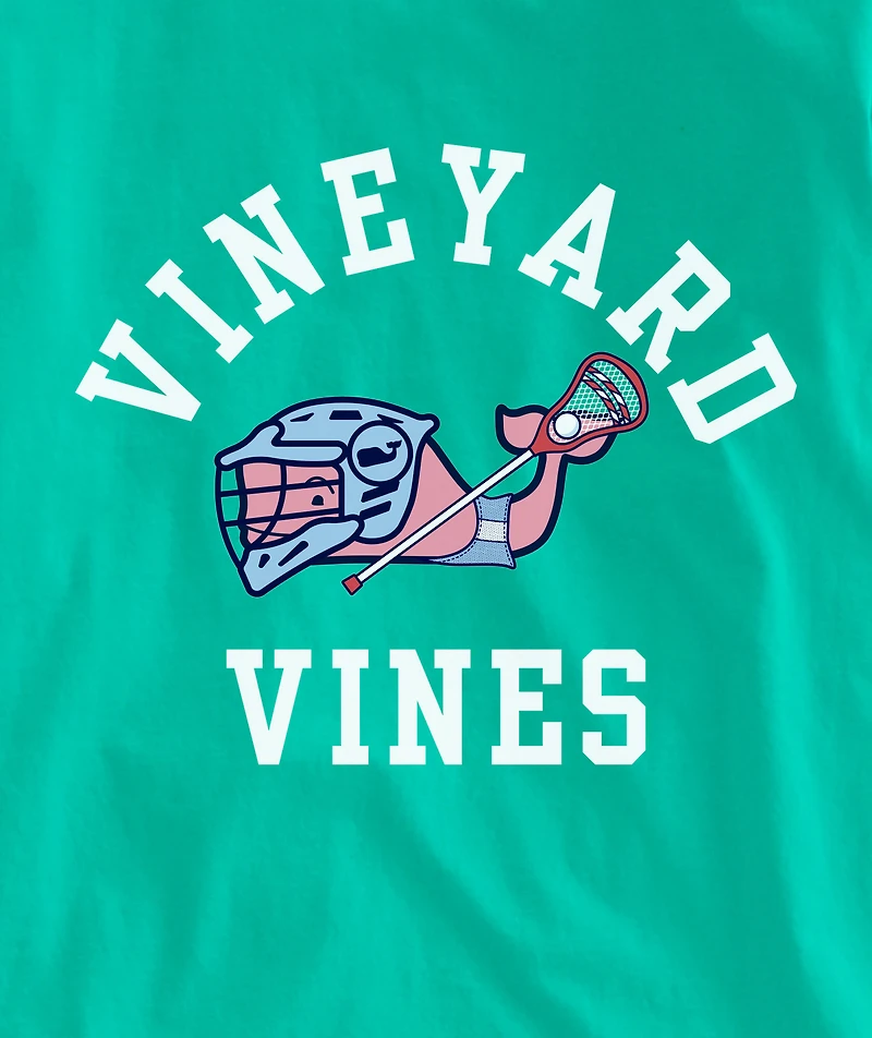 OUTLET Boys' Lacrosse Player Whale Long-Sleeve Tee