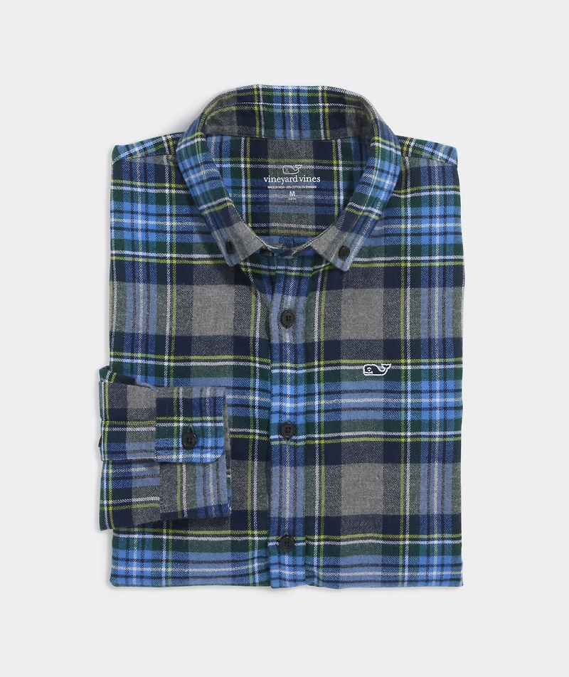 Boys' Vineyard Flannel Plaid Shirt