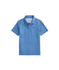 OUTLET Boys' Printed Performance Polo