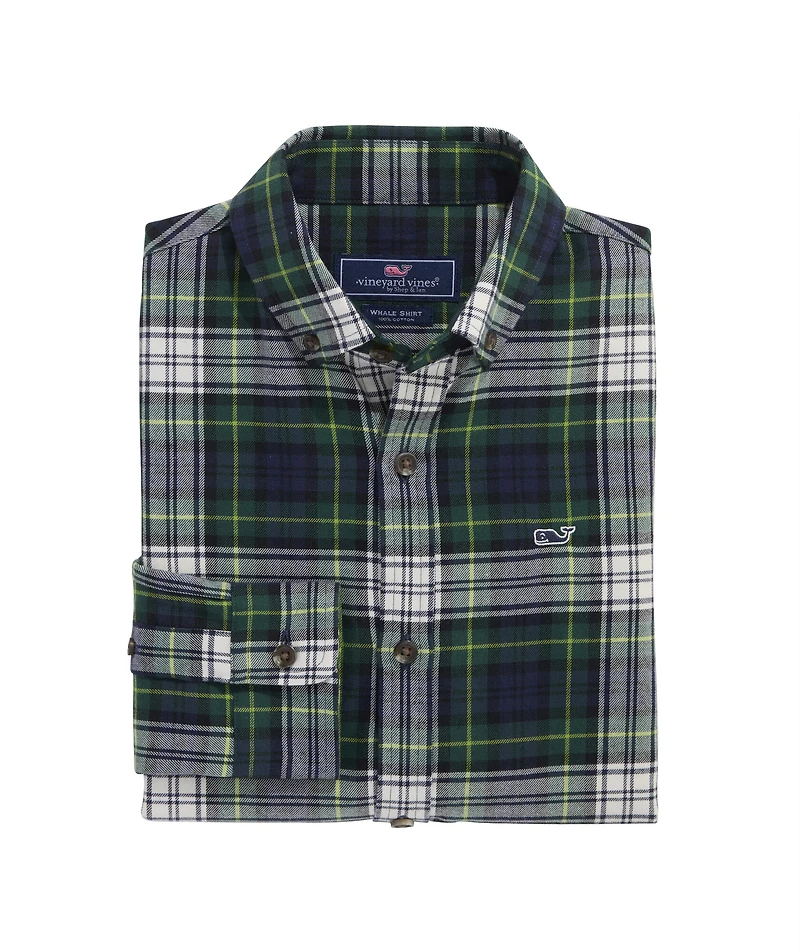 OUTLET Boys Flannel Plaid Shirt