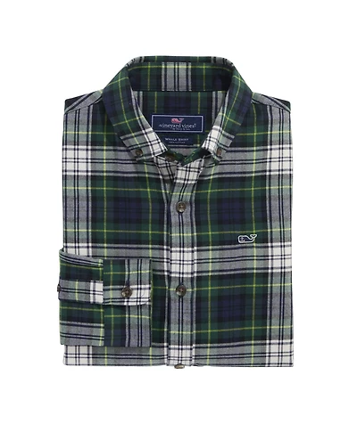 OUTLET Boys Flannel Plaid Shirt