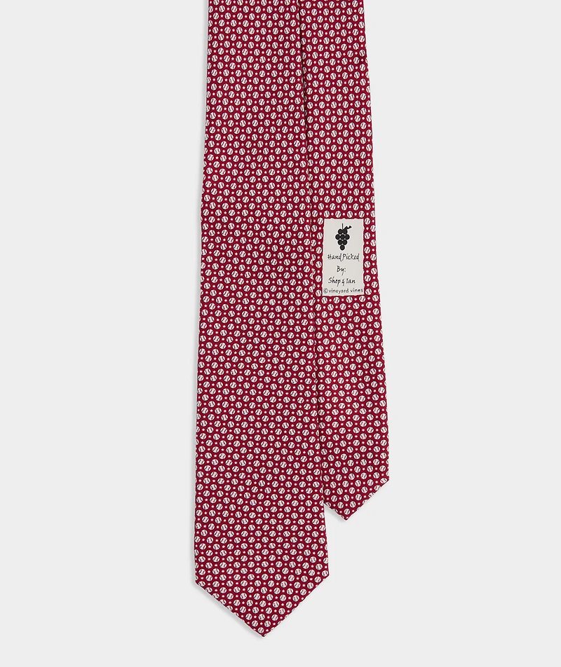 Boys' Baseball & Stars Silk Tie