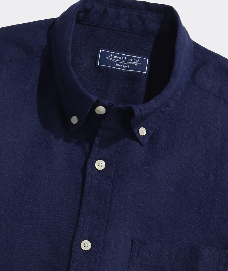 Surfside Solid Linen Shirt