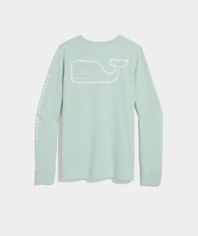 Vintage Whale Long-Sleeve Pocket Tee