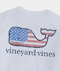 Boys' Flag Whale Short-Sleeve Pocket Tee