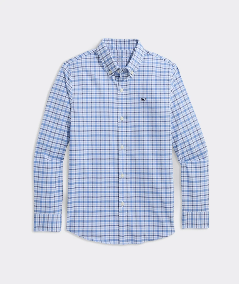 Boys' Bellamy Plaid Performance Cotton Shirt