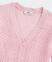 Girls' Pointelle Cardigan