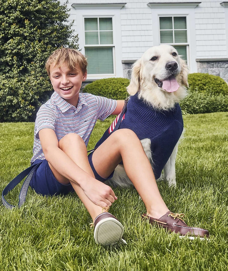 Boys' Multi Bradley Stripe Sankaty Polo