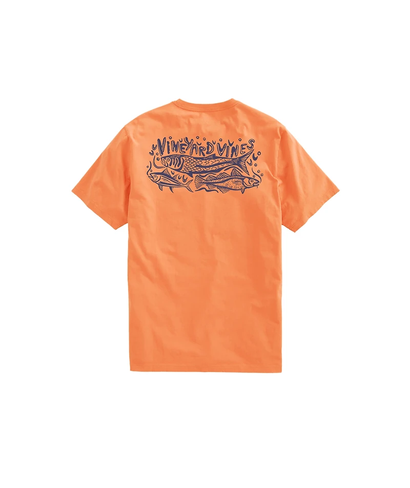 OUTLET Fish Stamp Short-Sleeve Tee
