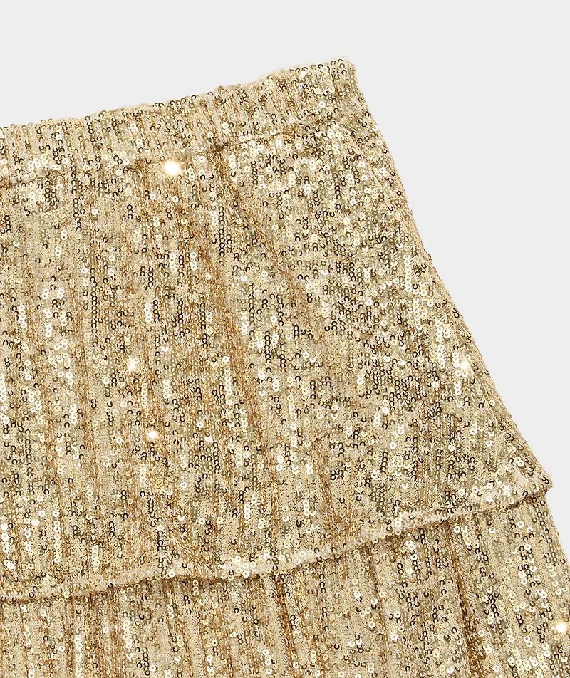 Girls' Sequin Tiered Skirt