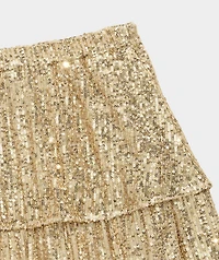 Girls' Sequin Tiered Skirt