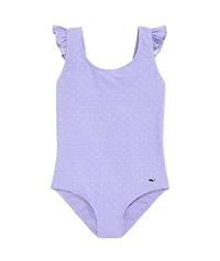 OUTLET Girls' Whale Wave Ruffle One-Piece