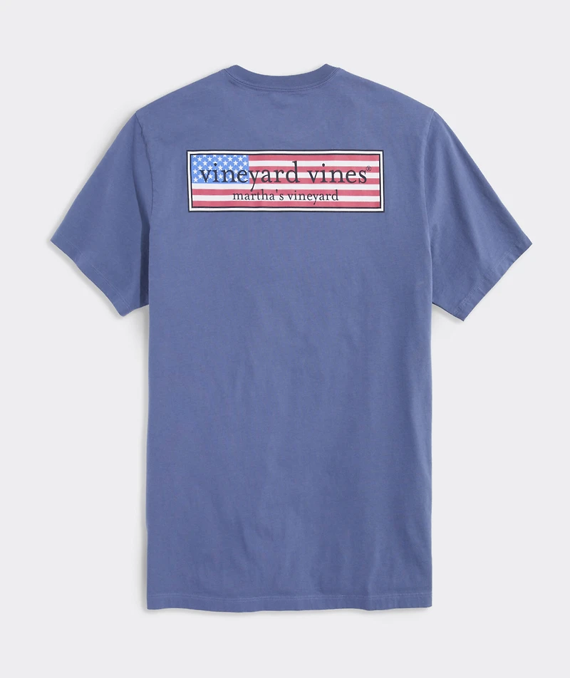 Classic USA Logo Box Short-Sleeve Pocket Tee