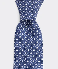 Boys' Golf Clubs Silk Tie