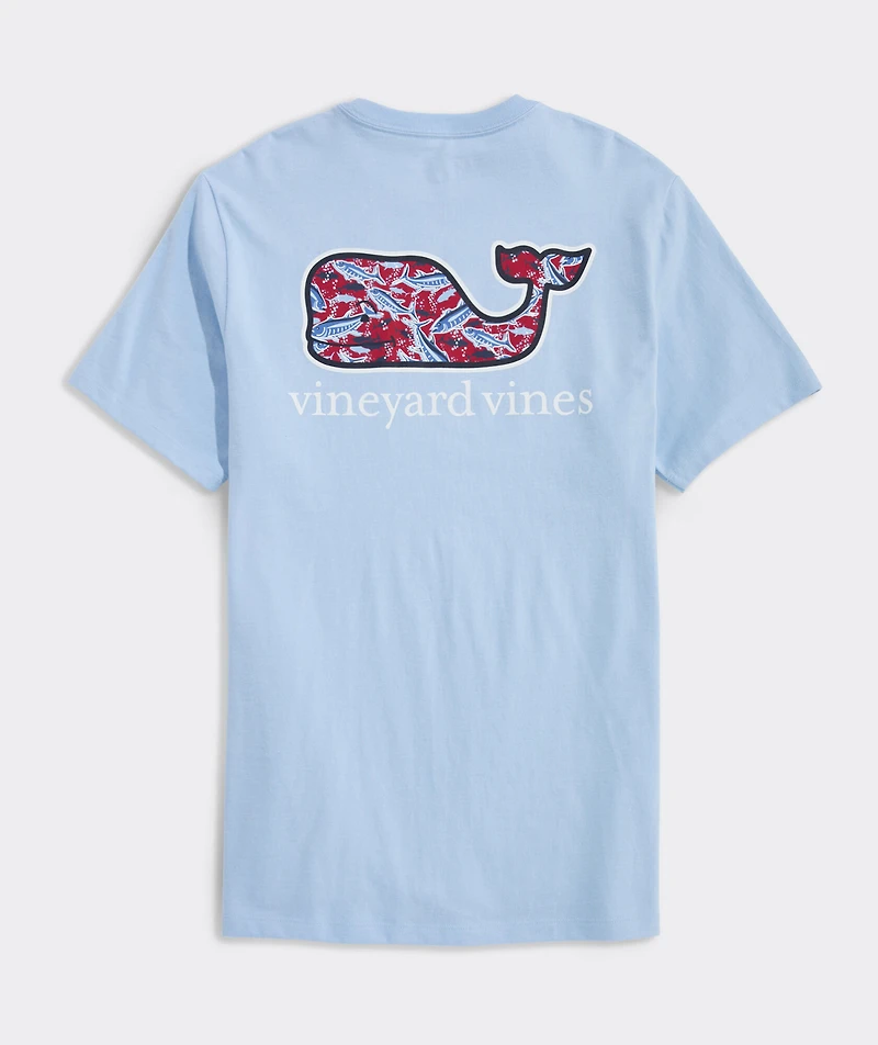 Bone Fishing Whale Short-Sleeve Pocket Tee