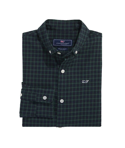 OUTLET Boys Poplin Check Shirt