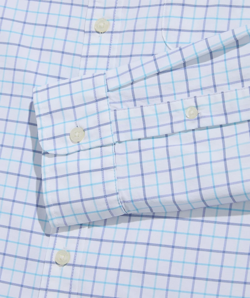 Moorings Tattersall Performance Cotton Shirt