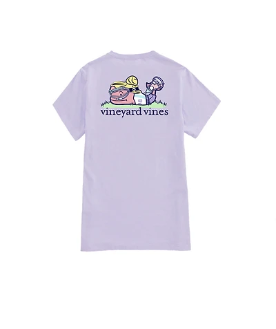 OUTLET Women's LAX Whale Short-Sleeve Pocket Tee
