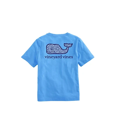 OUTLET Kids' Fish Stripe Whale Short-Sleeve Pocket Tee
