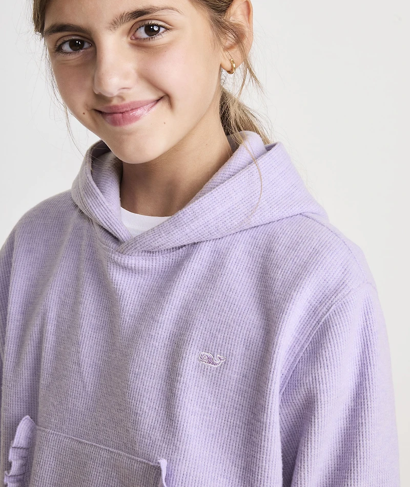 Girls' Waffle Hoodie