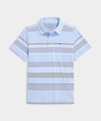 Boys' Harborview Stripe Sankaty Performance Polo