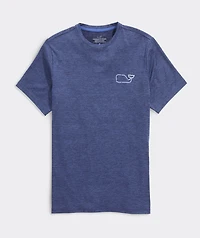 On-The-Go Whale Outline Short-Sleeve Harbor Performance Tee