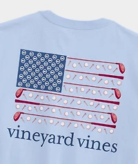 Americana Golf Flag Short-Sleeve Pocket Tee