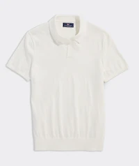 Split Collar Sweater Polo