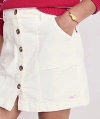 Girls' Corduroy Button-Front Skirt
